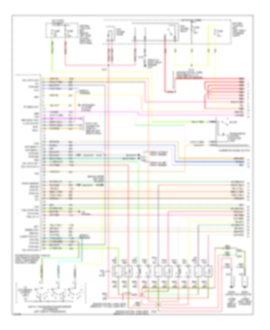 6.8L, Электросхема системы управления двигателем (1 из 4) для Ford Cutaway E350 Super Duty 2001
