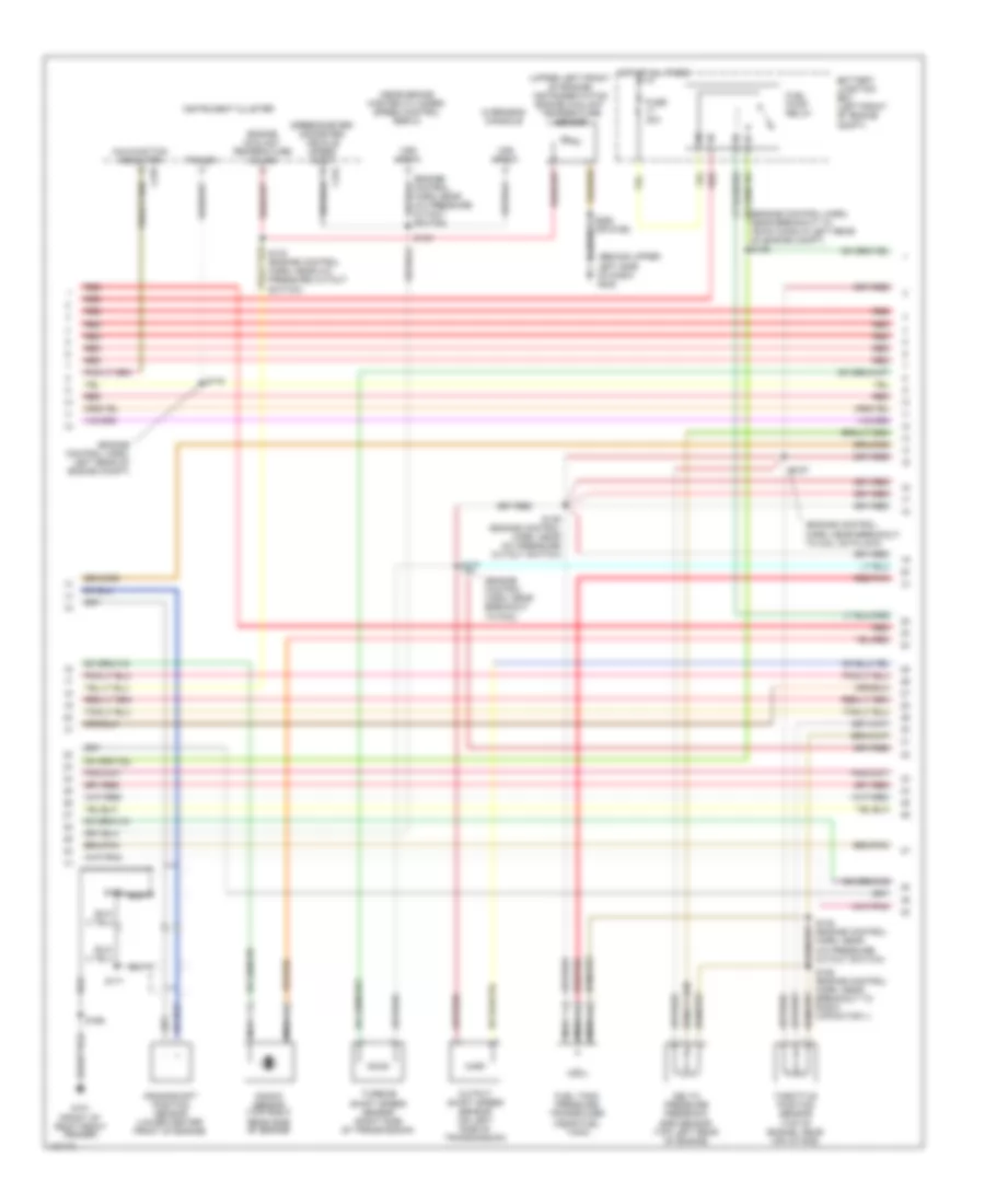 6.8L, Электросхема системы управления двигателем (2 из 4) для Ford Cutaway E350 Super Duty 2001