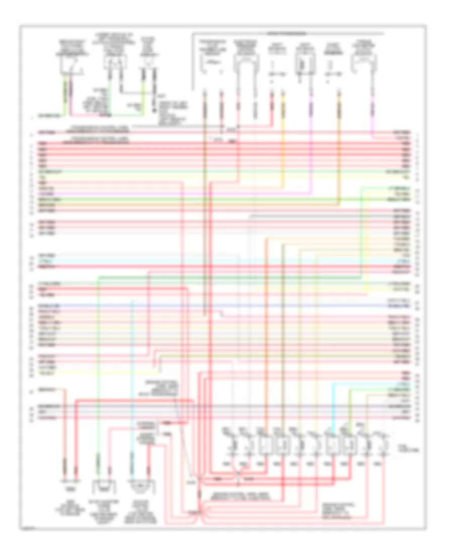 6.8L, Электросхема системы управления двигателем (3 из 4) для Ford Cutaway E350 Super Duty 2001