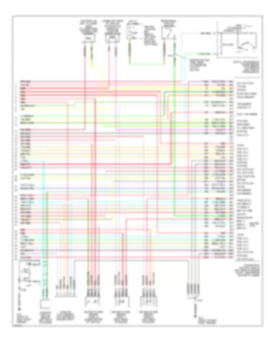 6.8L, Электросхема системы управления двигателем (4 из 4) для Ford Cutaway E350 Super Duty 2001