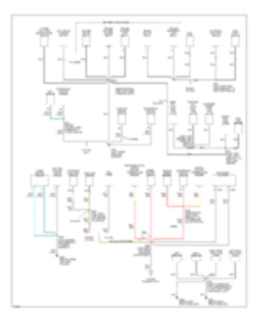 Электросхема подключение массы заземления, без Разобранное Шасси (2 из 4) для Ford Cutaway E350 Super Duty 2001