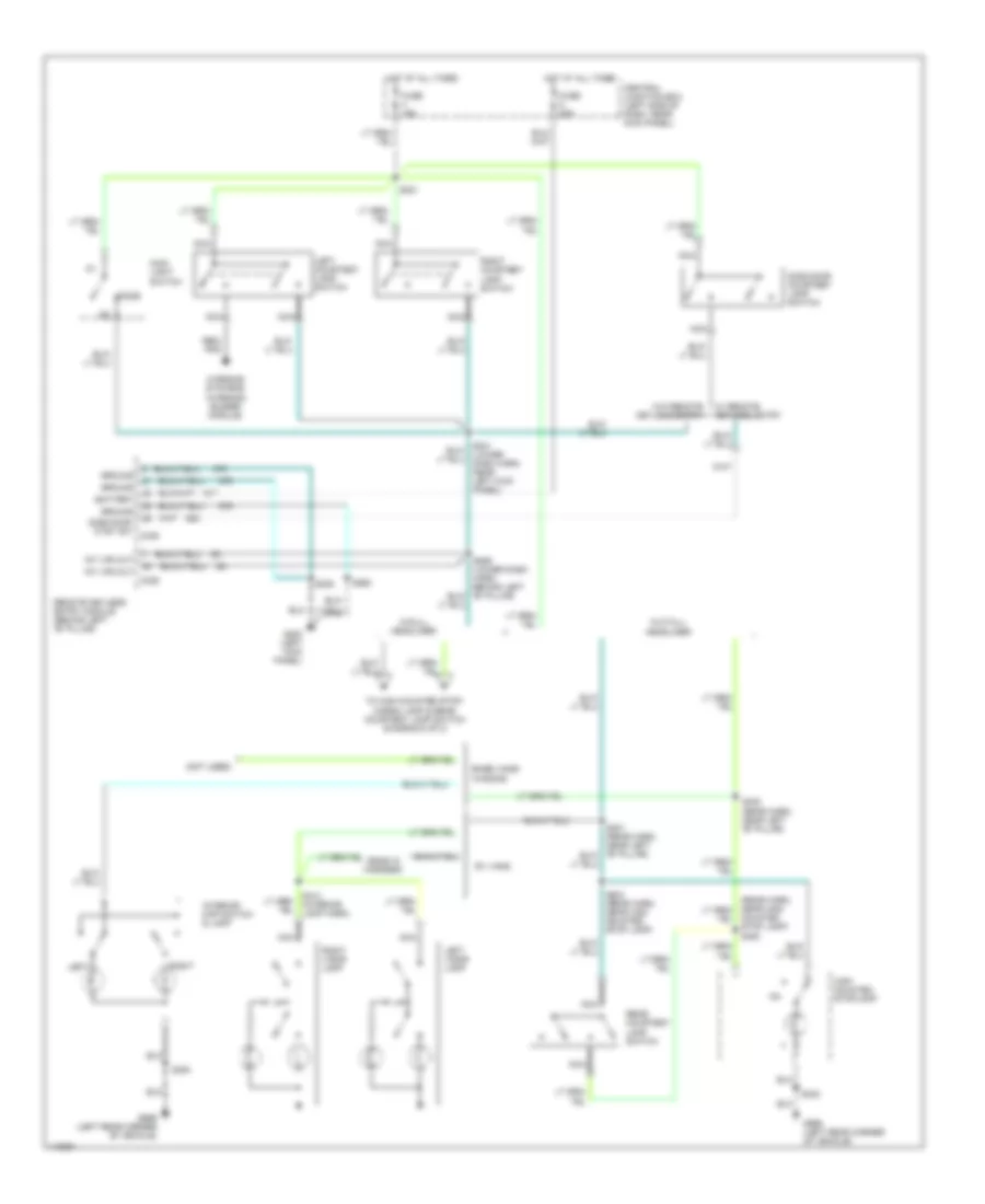Электросхема подсветки, Кроме Визитки без Система Развлечений (1 из 2) для Ford Cutaway E350 Super Duty 2001