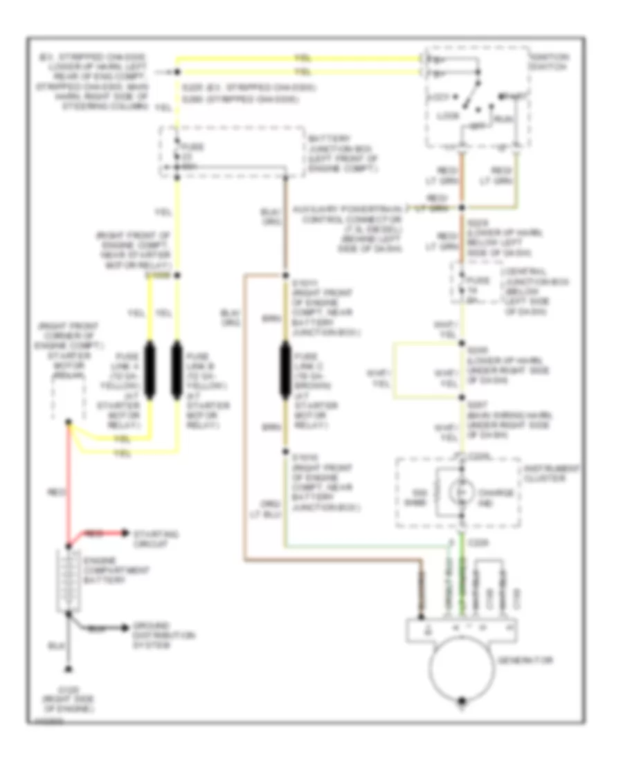 5.4L, Электросхема Генератора, без Двойные Генераторы для Ford Cutaway E350 Super Duty 2001
