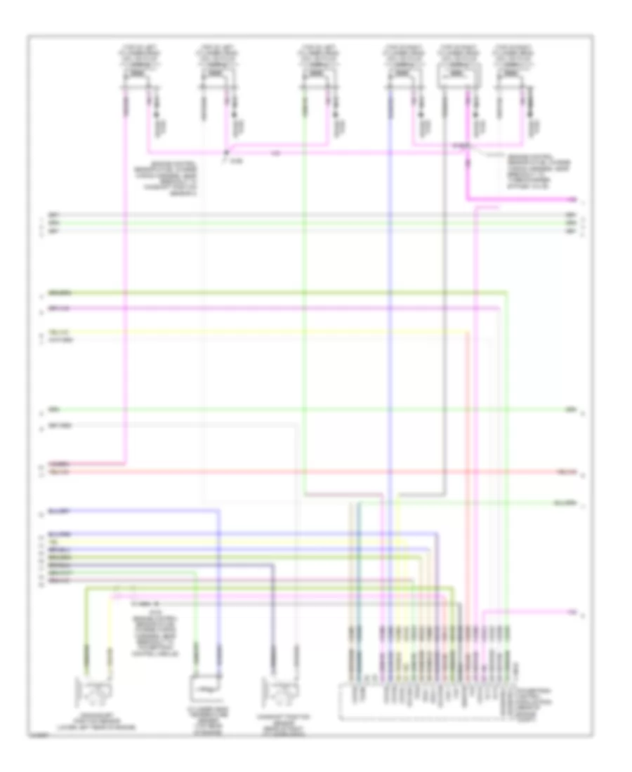 3.5L звукопровод, Электросхема системы управления двигателем (3 из 7) для Ford Taurus Limited 2011