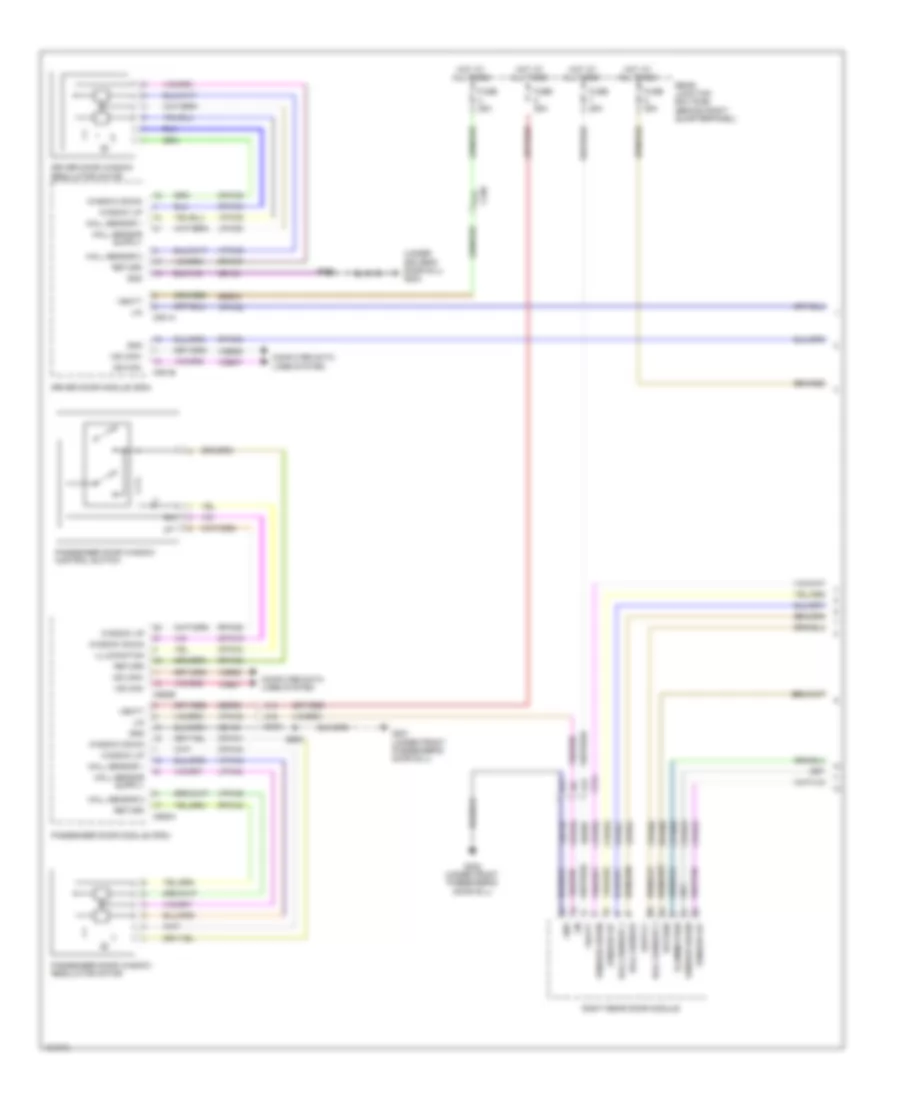 Электросхема стеклоподъемников, С Дверной Модуль (1 из 2) для Ford Escape S 2014