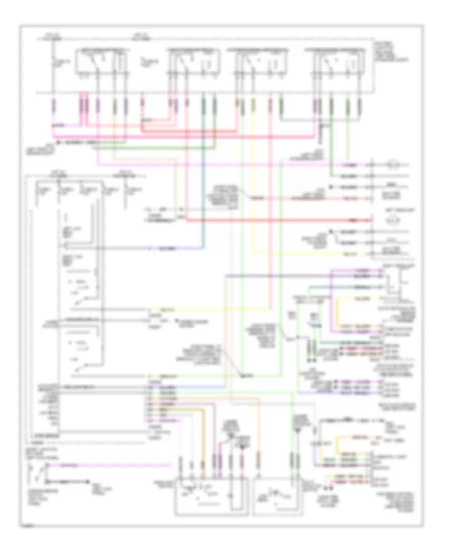 Headlights Wiring Diagram, withDRL & Halogen Lamps для Ford Taurus SHO 2011