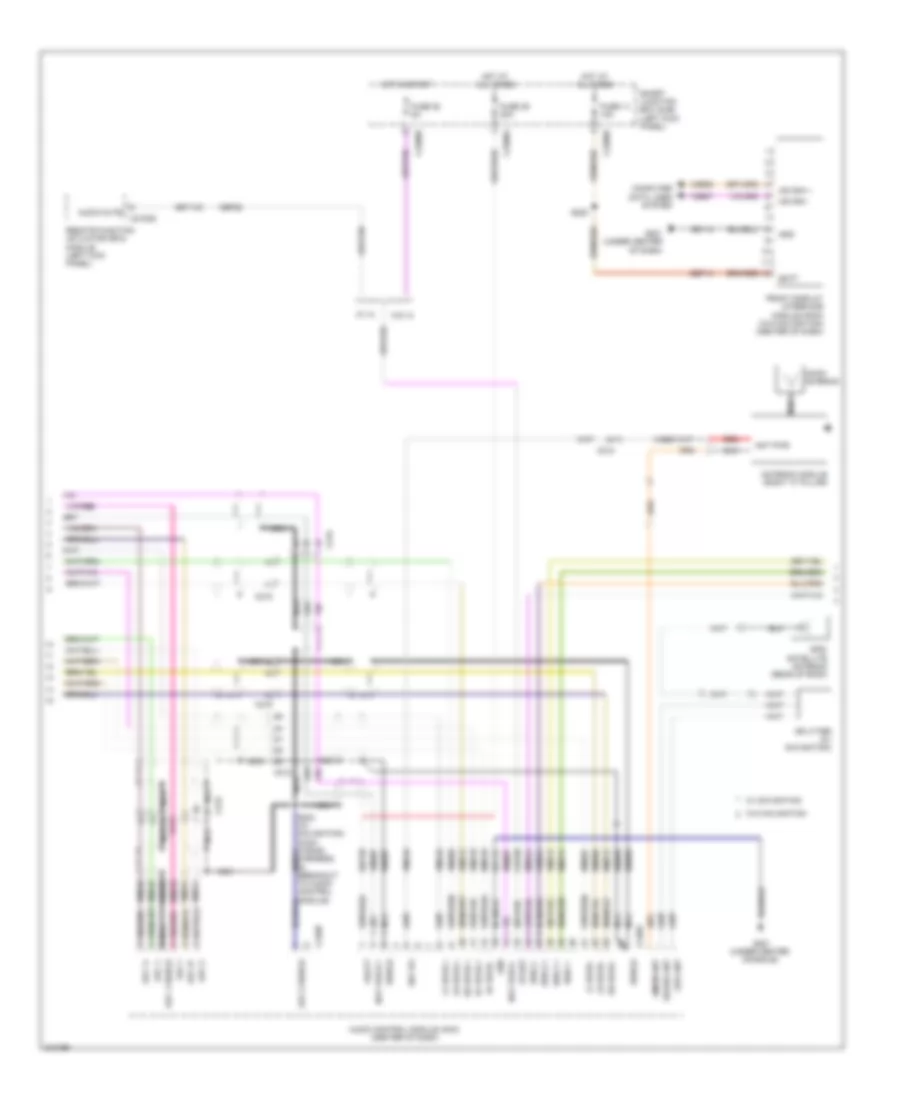 SONY Radio Wiring Diagram (2 из 3) для Ford Taurus SHO 2011