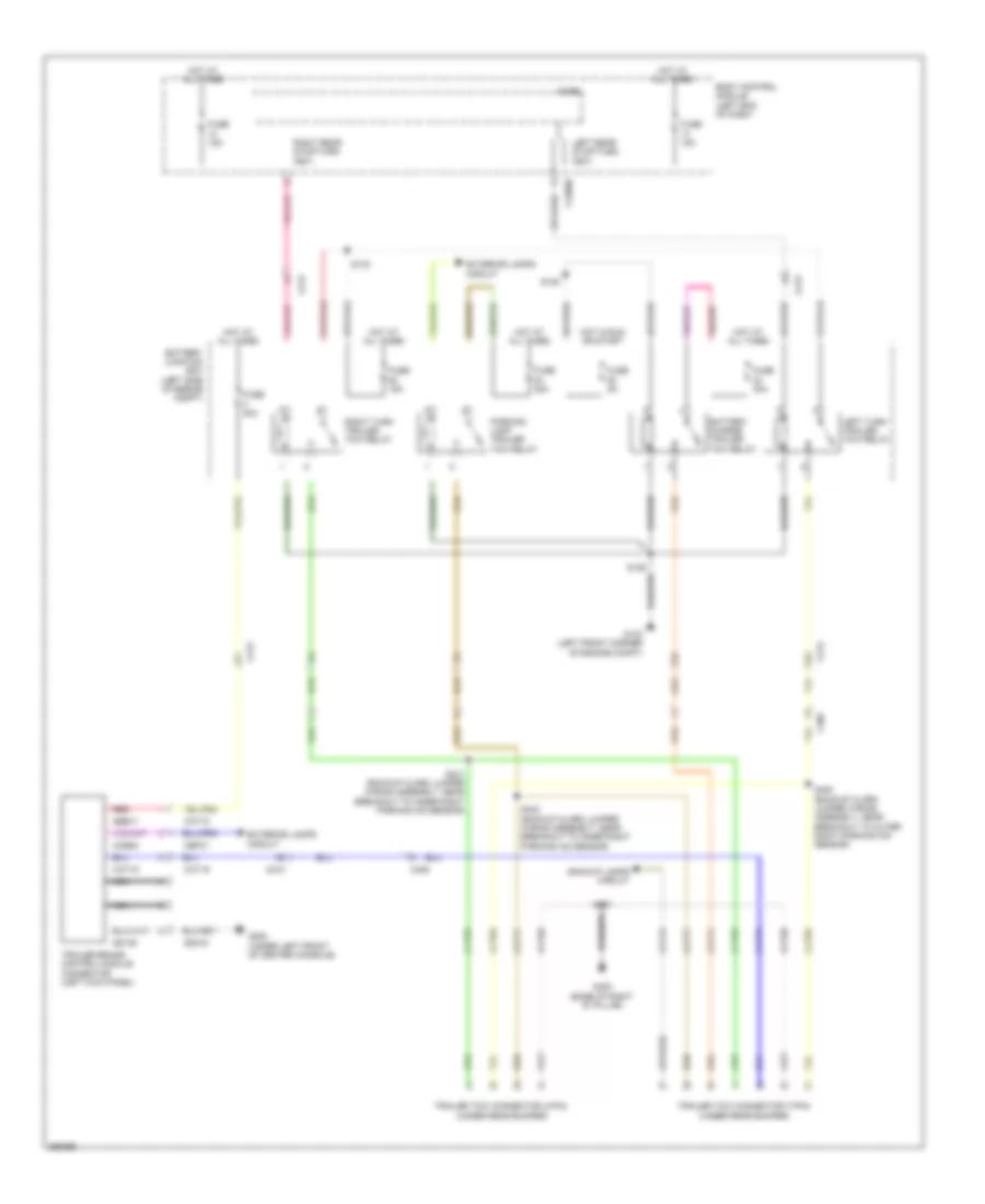 Электросхема розетки подключения прицепа для Ford Explorer 2013