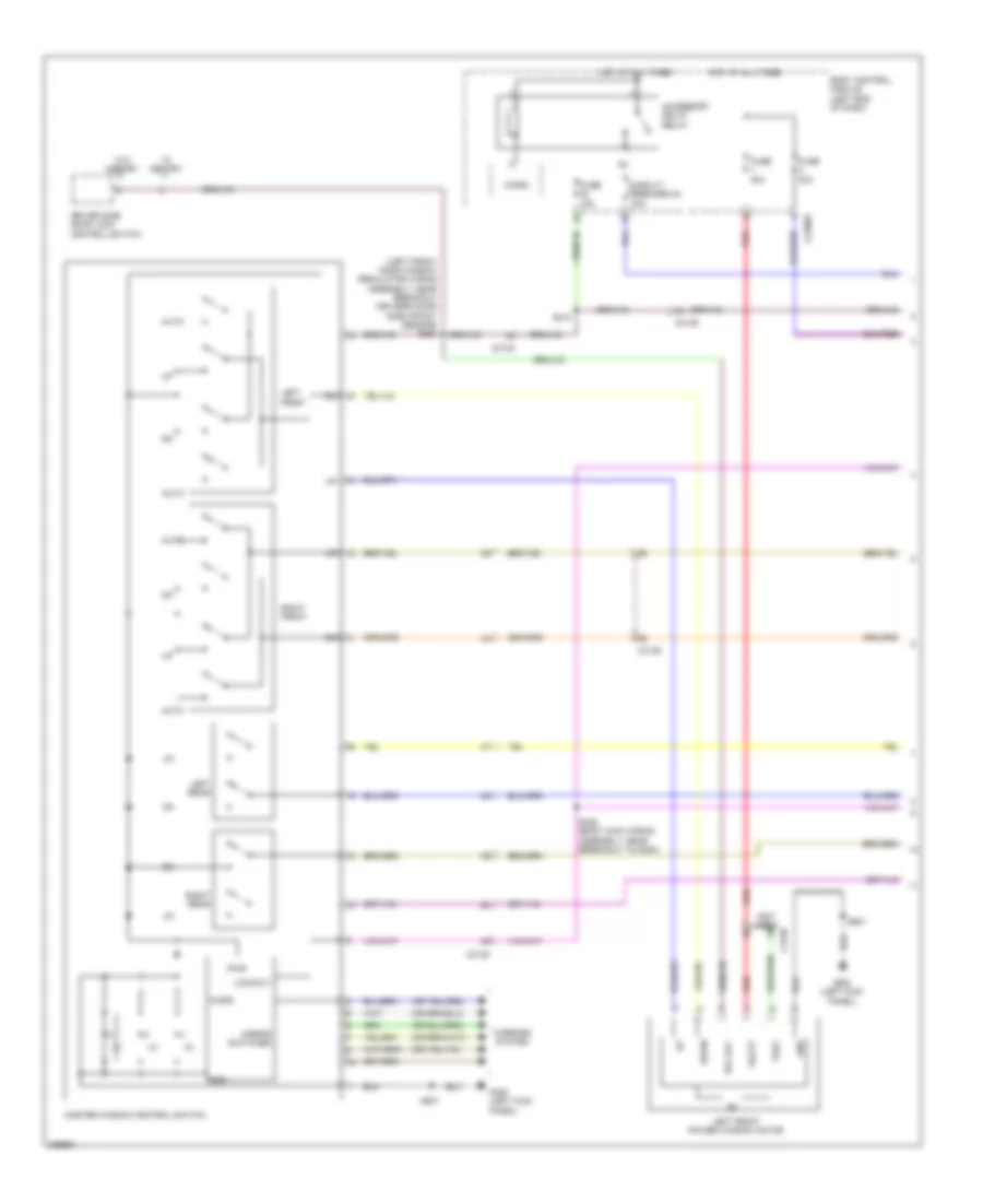Power Windows Wiring Diagram, XLT, Limited & Sport (1 из 2) для Ford Explorer 2013