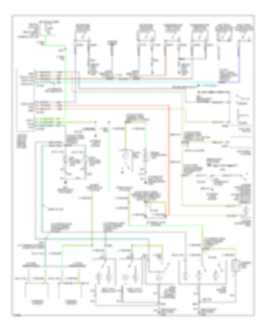 Электросхема подсветки для Ford Crown Victoria Police Interceptor 2003