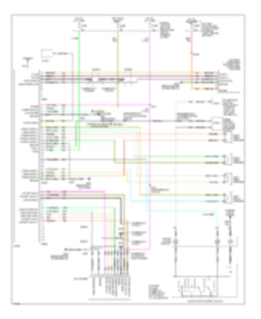 Электросхема премиум магнитолы для Ford Crown Victoria Police Interceptor 2003
