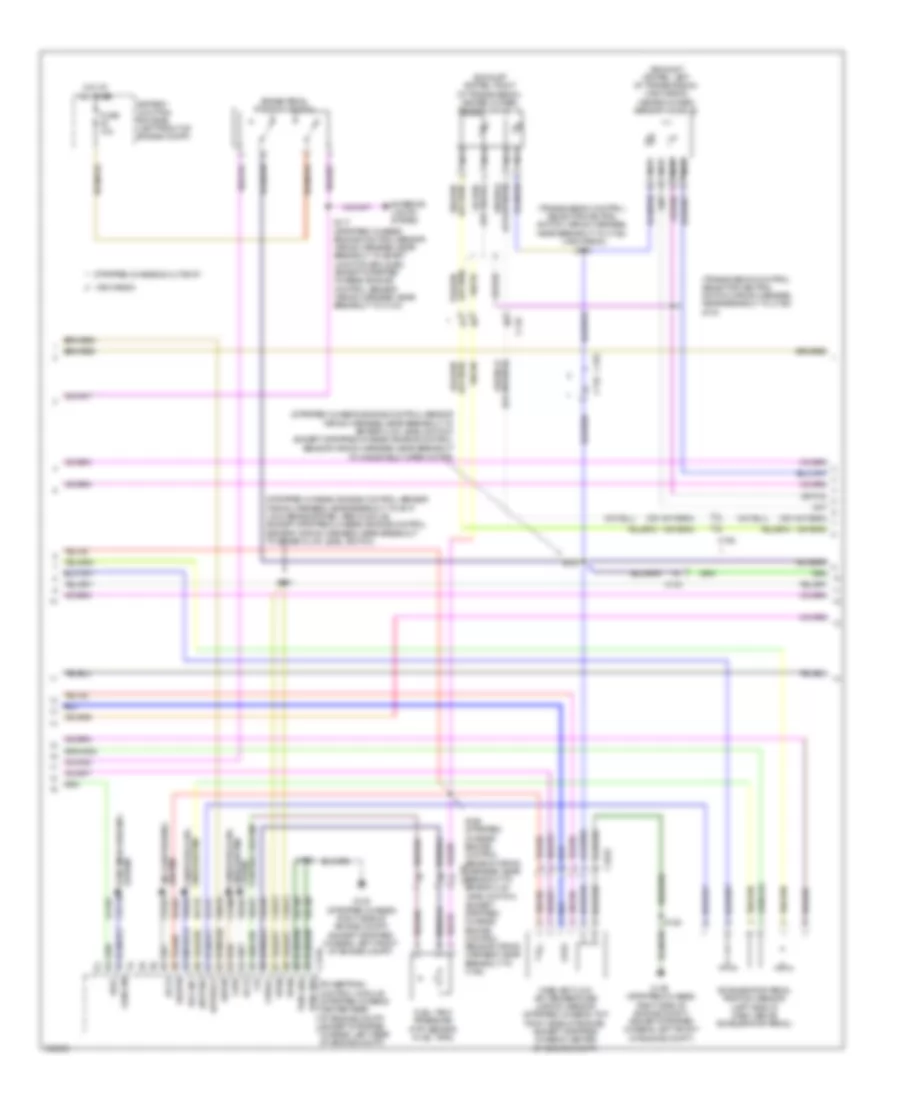 5.4L, Электросхема системы управления двигателем, С Torqshift (2 из 5) для Ford Cutaway E250 2012