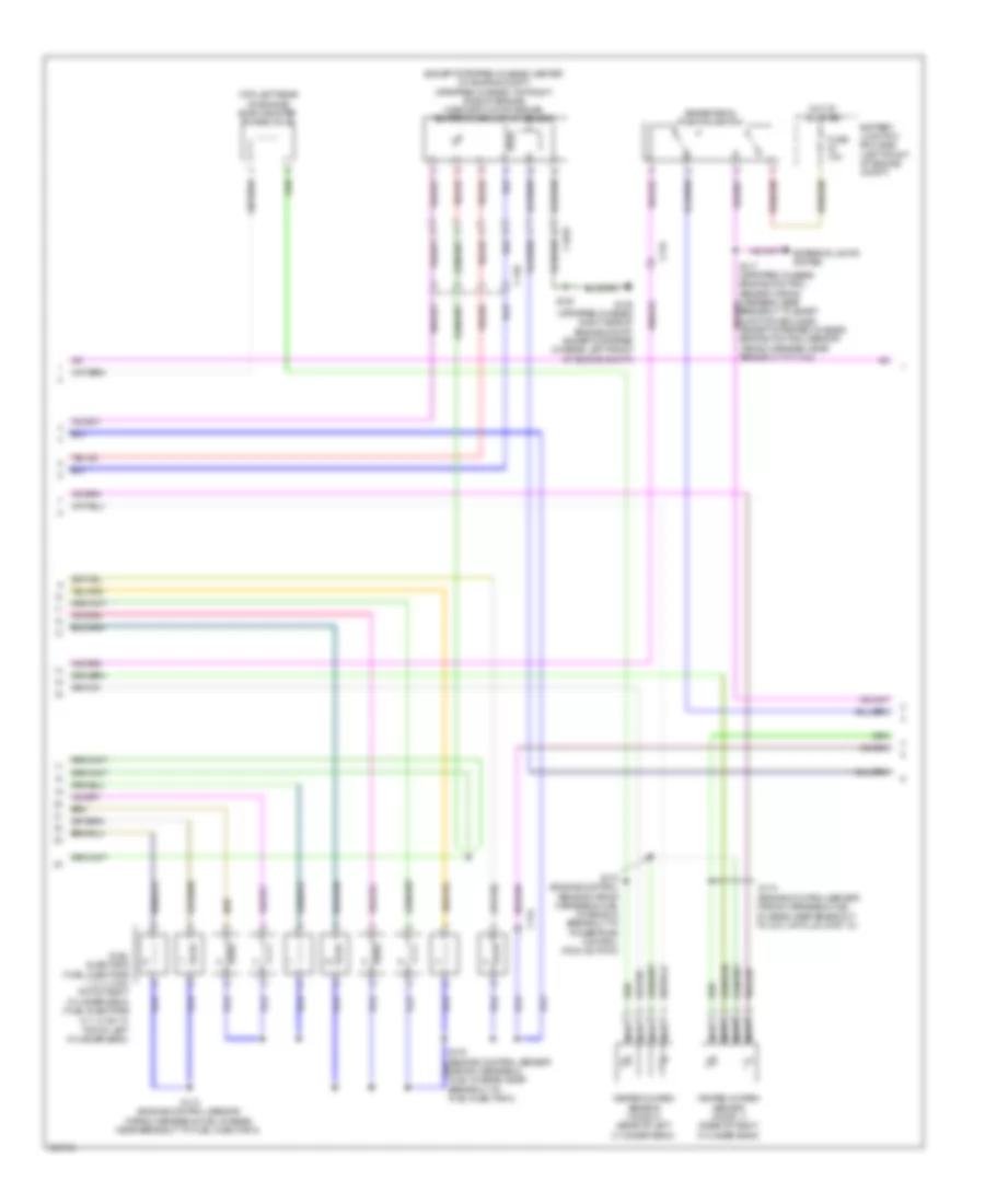 6.8L, Электросхема системы управления двигателем (2 из 5) для Ford Cutaway E250 2012