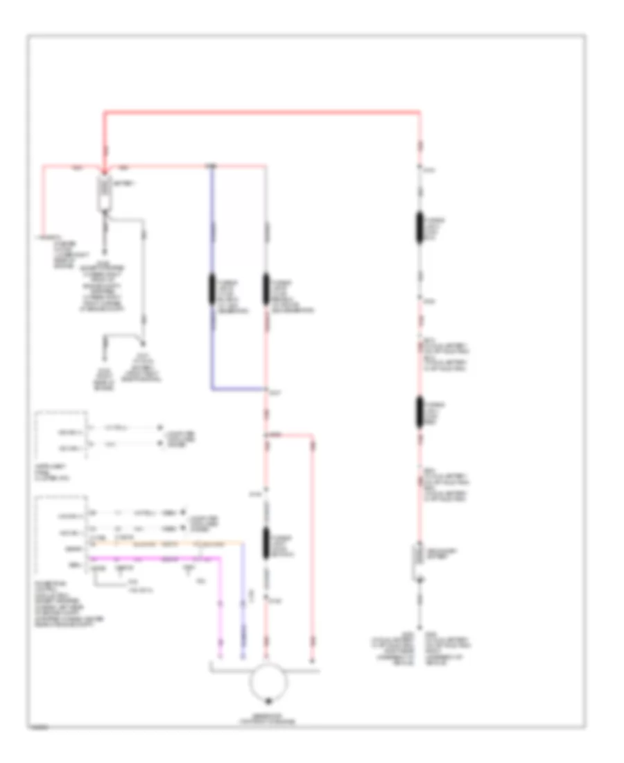 5.4L, Электросхема Генератора для Ford Cutaway E250 2012
