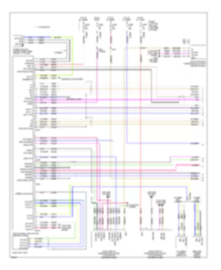 SONY Radio Wiring Diagram (1 из 2) для Ford Fusion Sport 2010