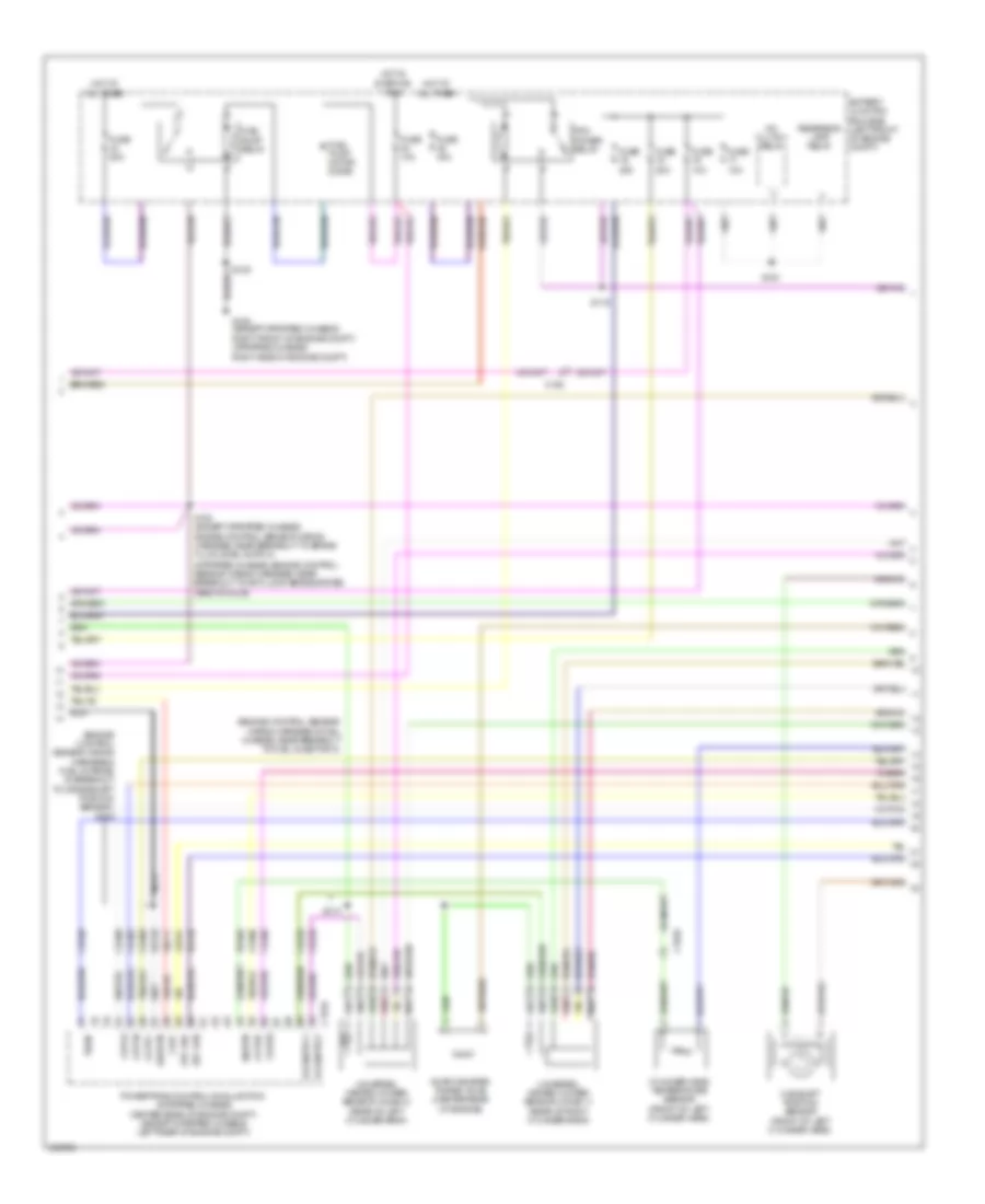 5.4L, Электросхема системы управления двигателем, без Torqshift (4 из 5) для Ford E450 Super Duty 2012