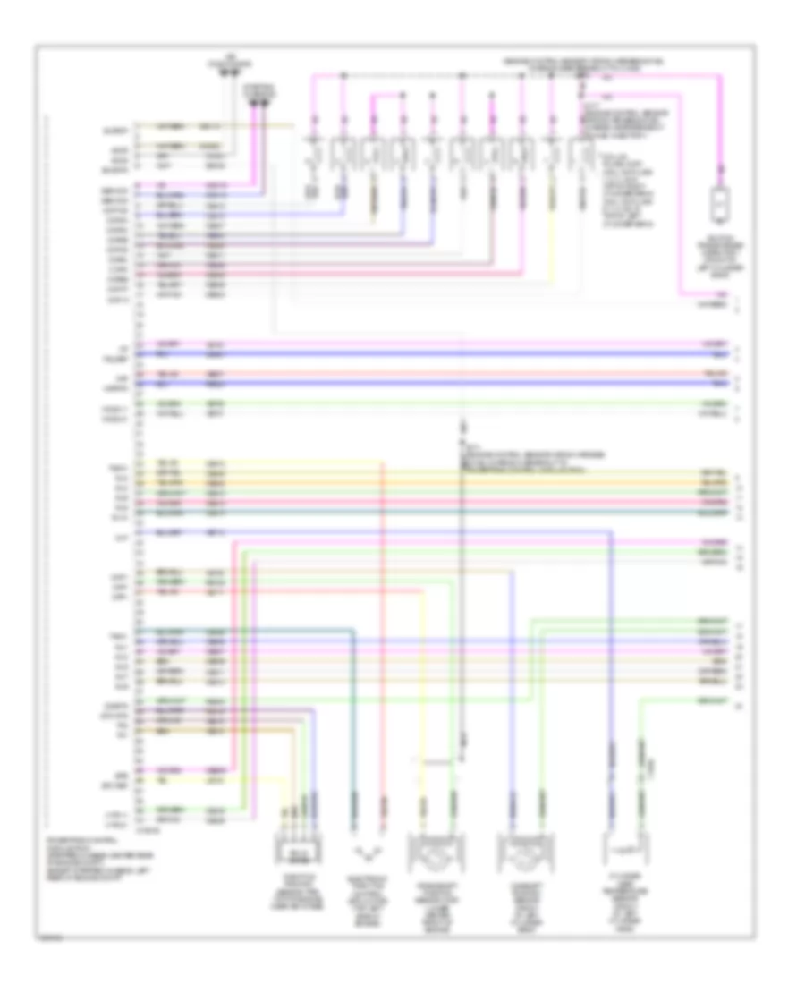 6.8L, Электросхема системы управления двигателем (1 из 5) для Ford E450 Super Duty 2012