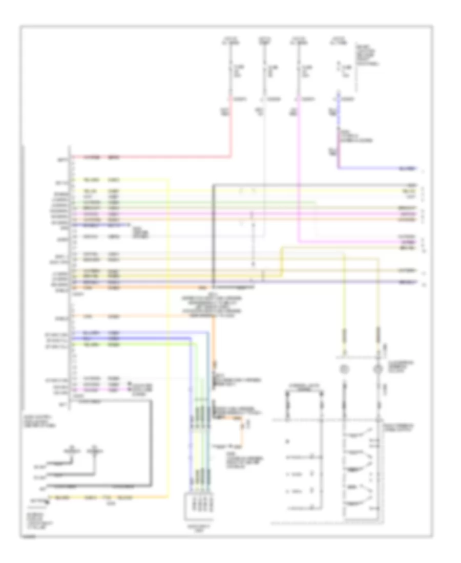 Электрсхема магнитолы. Премиум комплектация., С Навигация (1 из 2) для Ford Expedition King Ranch 2014