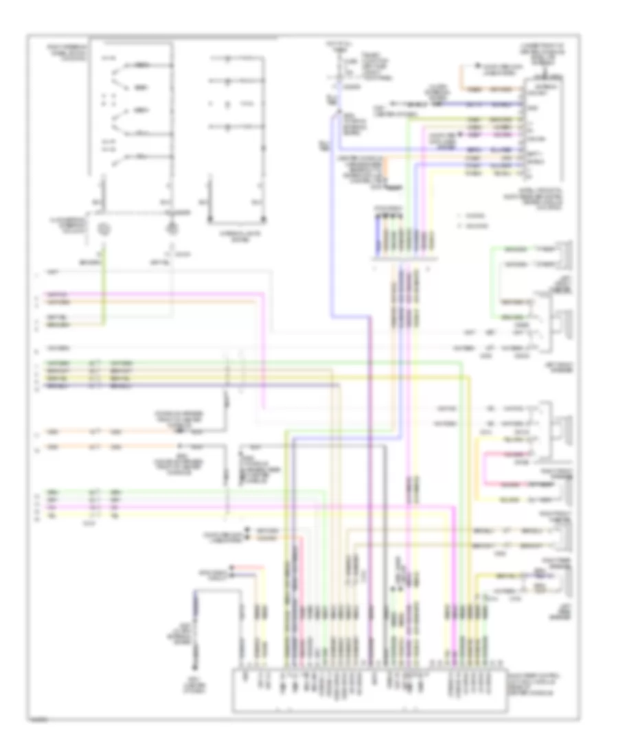 Электрсхема магнитолы. Премиум комплектация., без Навигация (2 из 2) для Ford Expedition King Ranch 2014