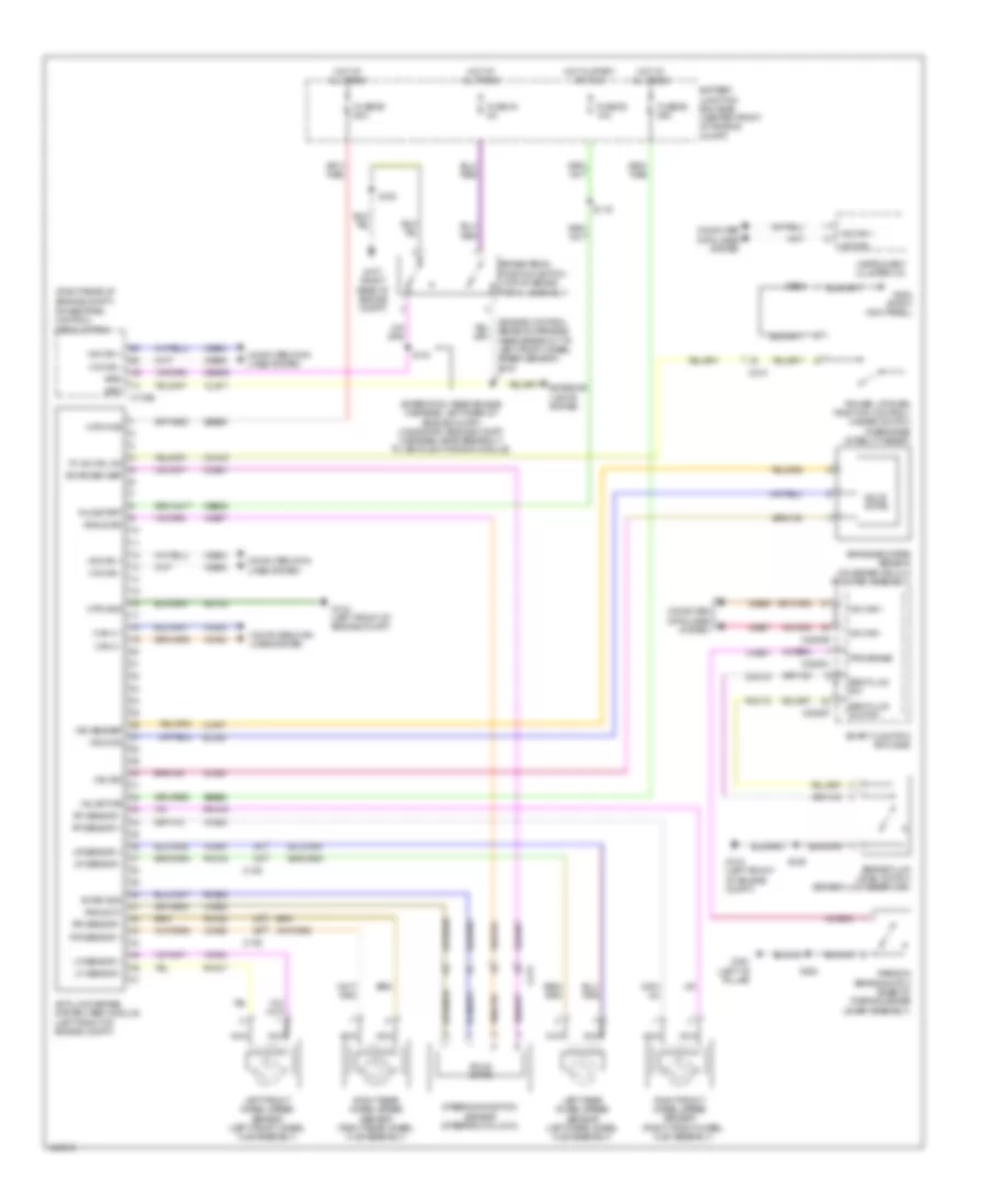 Электросхема антиблокировочной тормозной системы АБС (ABS) для Ford Expedition Limited 2014