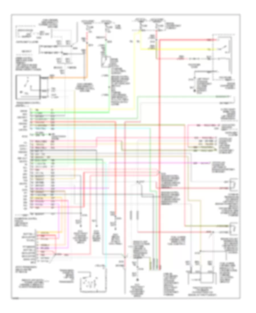 5.0L, 4R7OW Электросхема коробки передач АКПП для Ford Pickup F250 1995