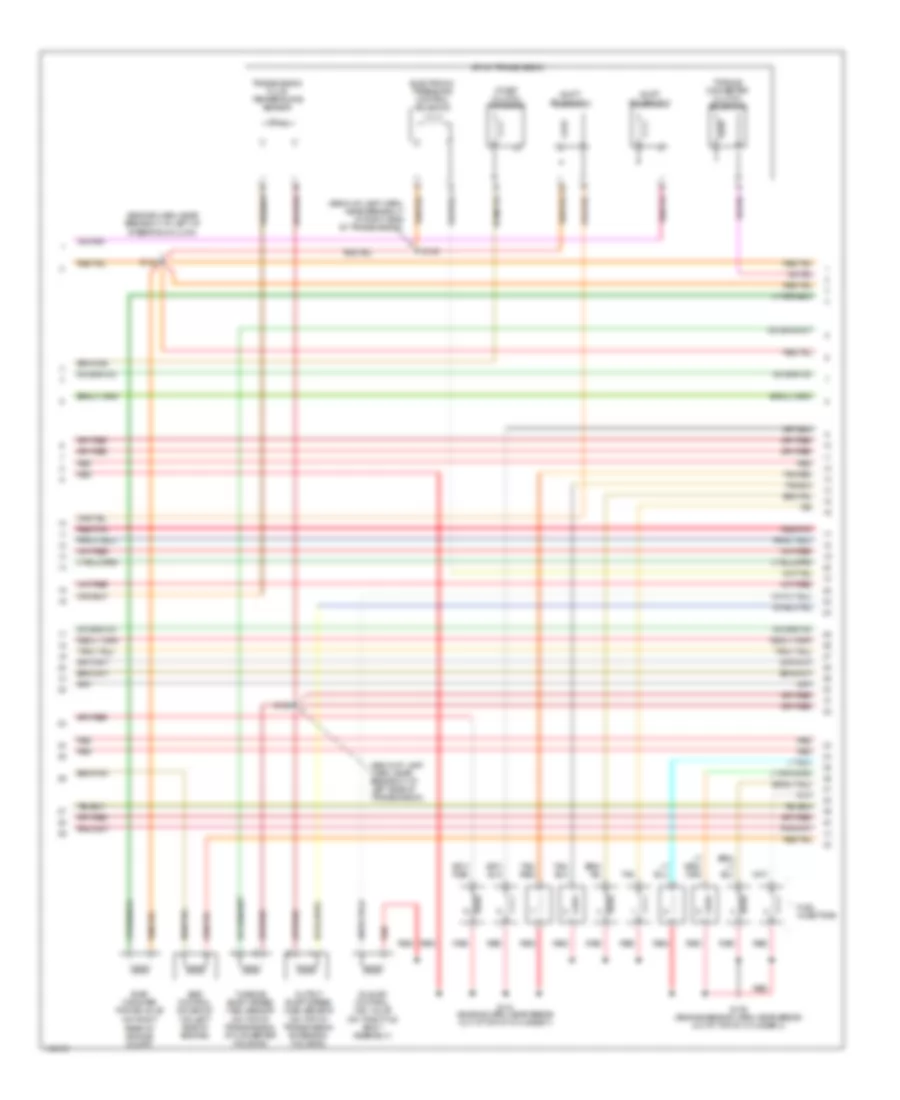 6.8L, Электросхема системы управления двигателем (3 из 4) для Ford F450 Super Duty 2001