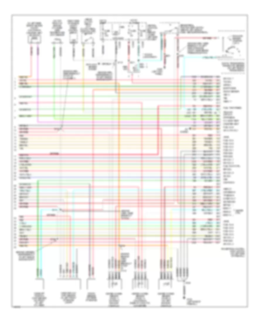 6.8L, Электросхема системы управления двигателем (4 из 4) для Ford F450 Super Duty 2001