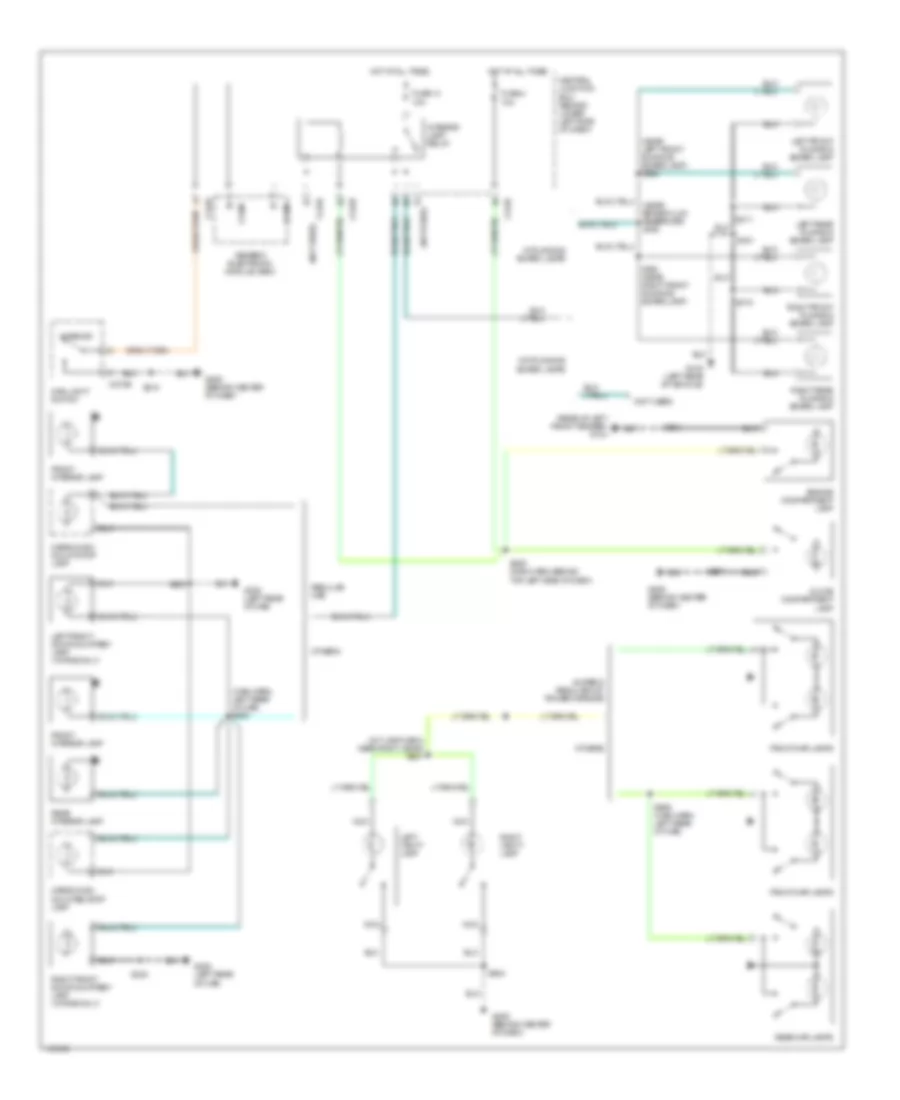 Электросхема подсветки для Ford F450 Super Duty 2001