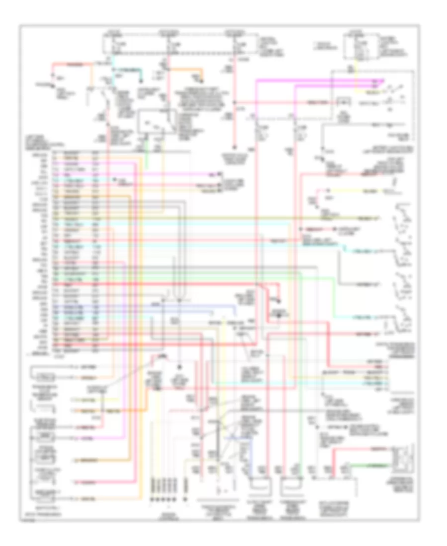 6.8L топливо висмута, Электросхема автоматической коробки передач АКПП для Ford F450 Super Duty 2001