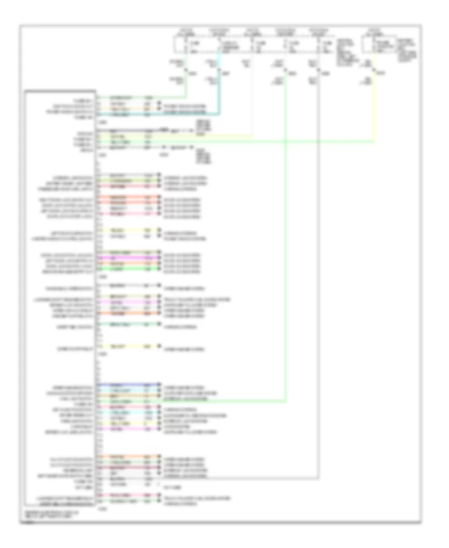 Электросхема блока управления кузовом для Ford Mustang GT 1999