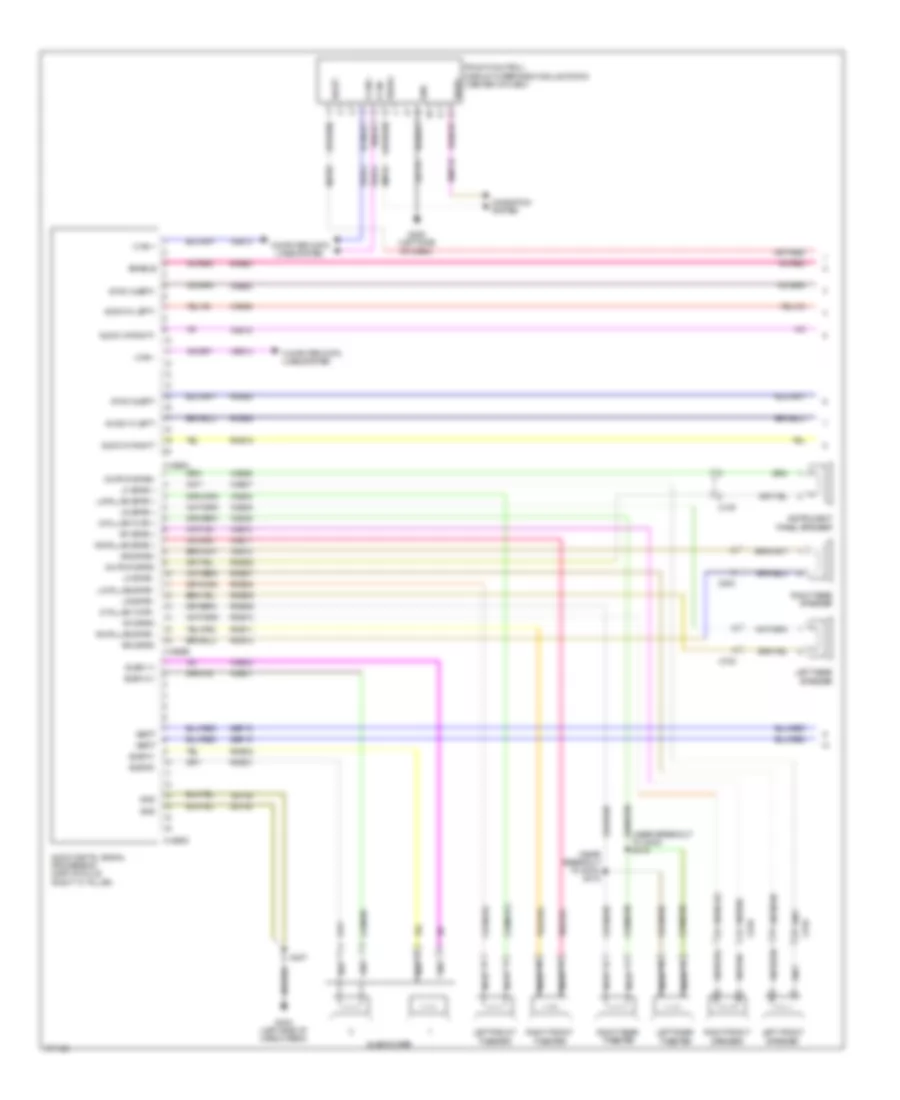 SONY Radio Wiring Diagram (1 из 2) для Ford Edge Limited 2012