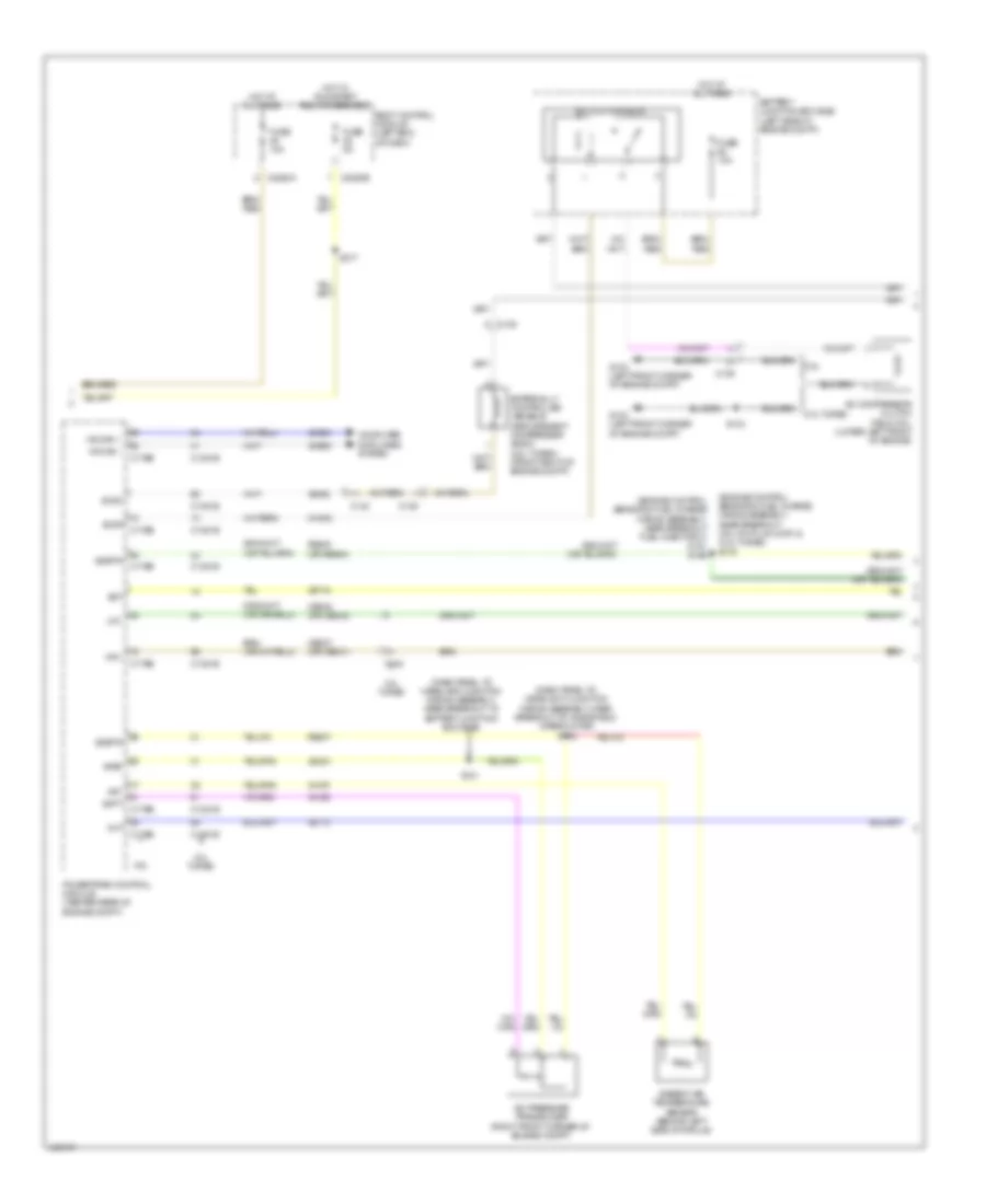 Электросхема кондиционера с ручный управлением (3 из 4) для Ford Explorer 2014