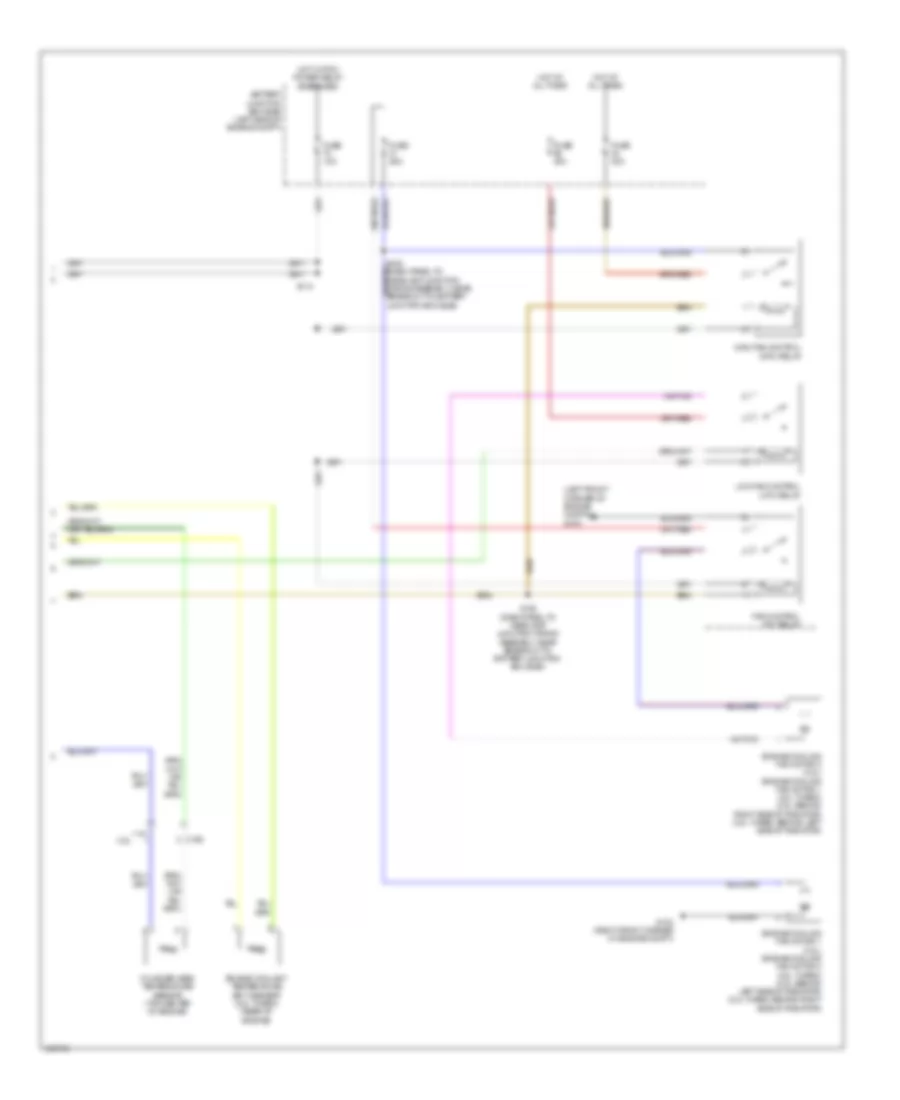 Электросхема кондиционера с ручный управлением (4 из 4) для Ford Explorer 2014