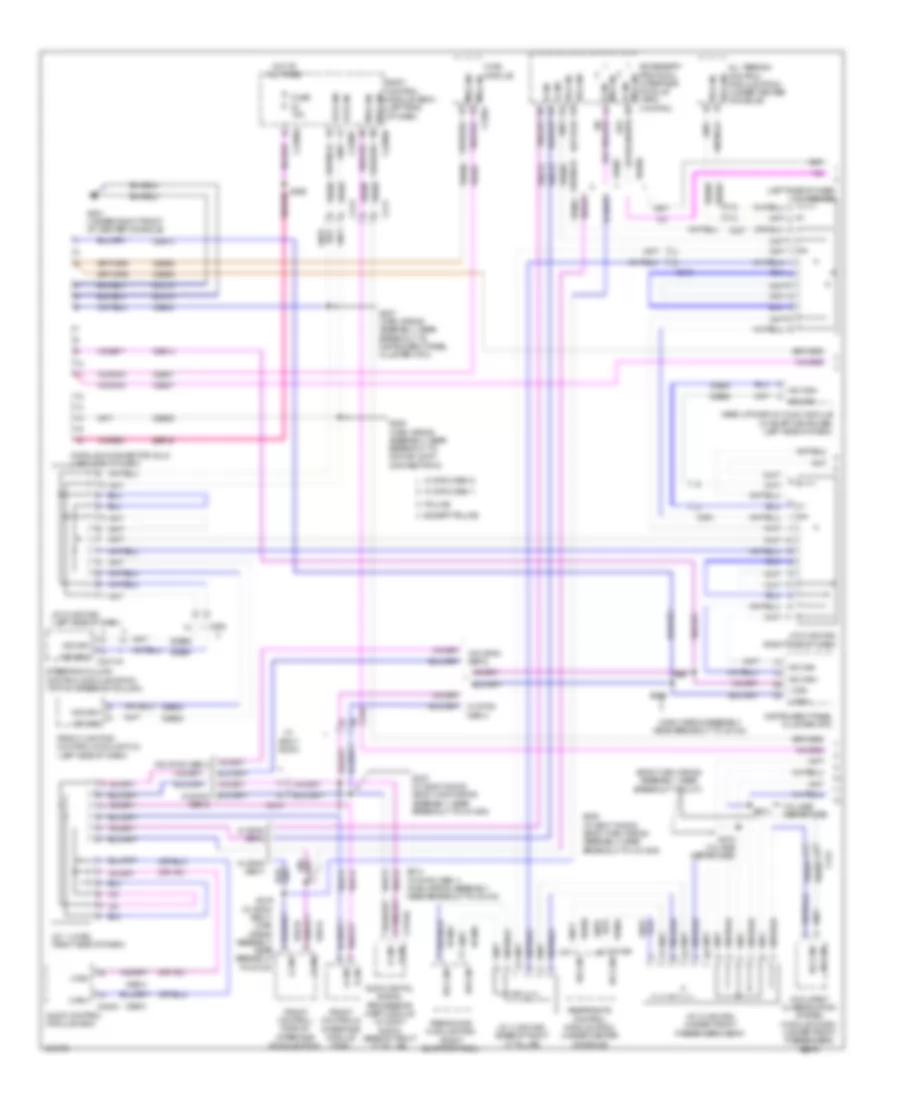 Электросхема линии передачи данных CAN (1 из 2) для Ford Explorer 2014