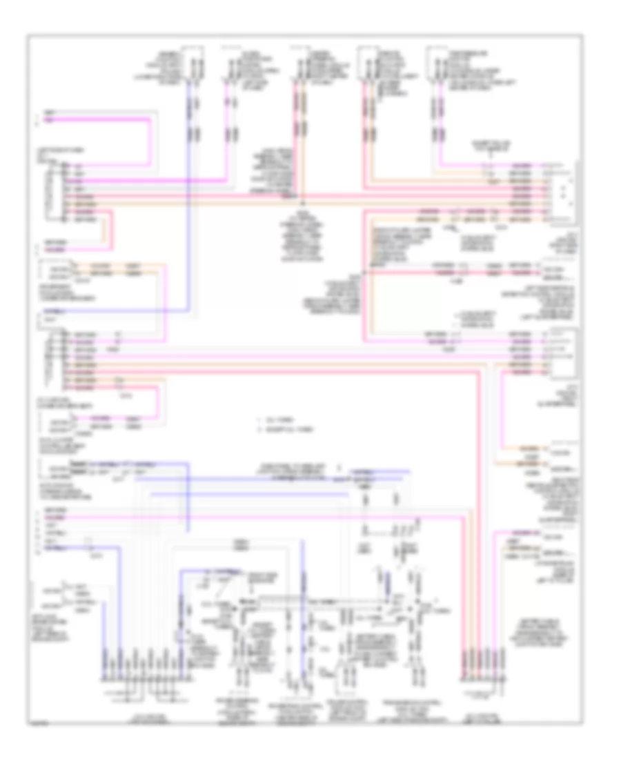 Электросхема линии передачи данных CAN (2 из 2) для Ford Explorer 2014