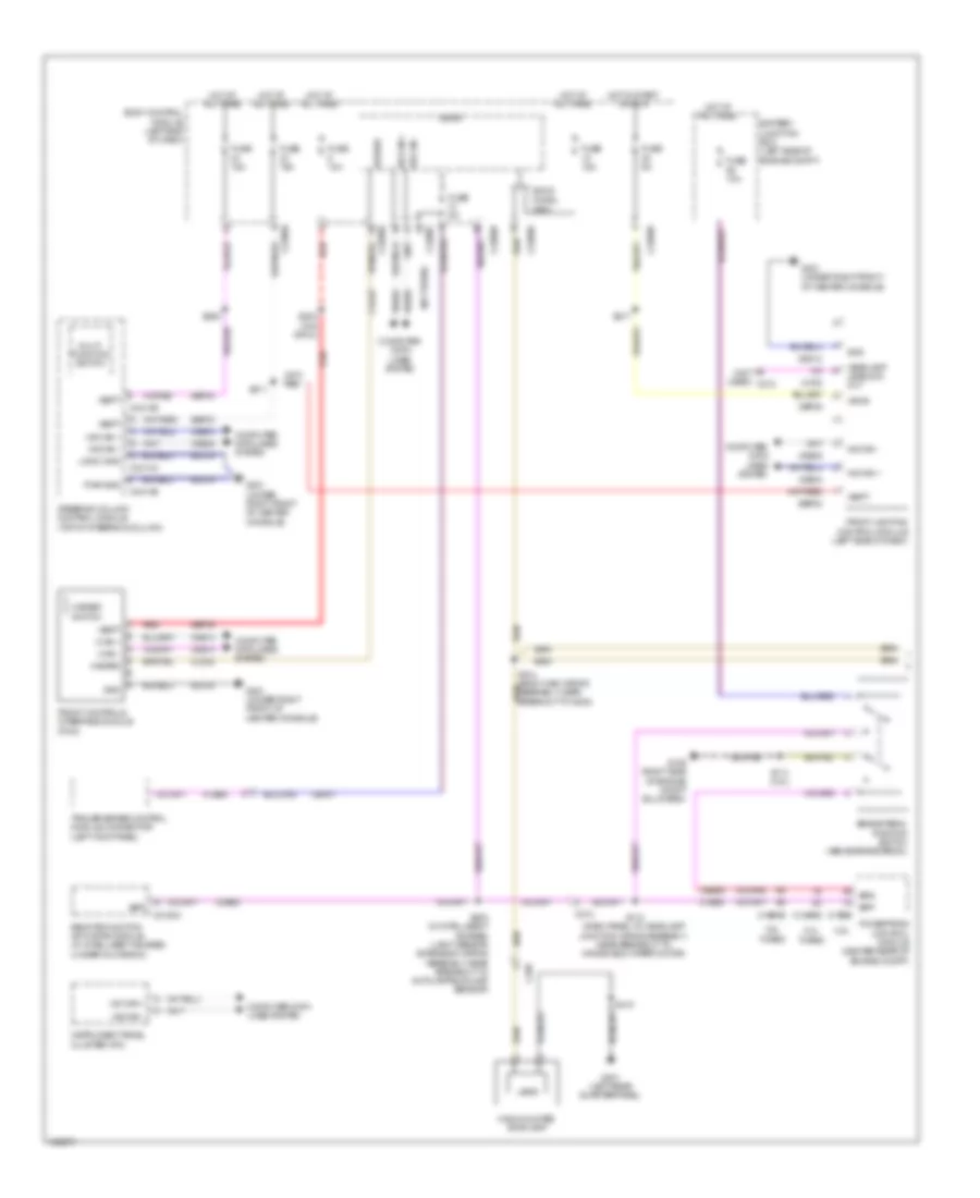 Электросхема внешнего освещения (1 из 2) для Ford Explorer 2014