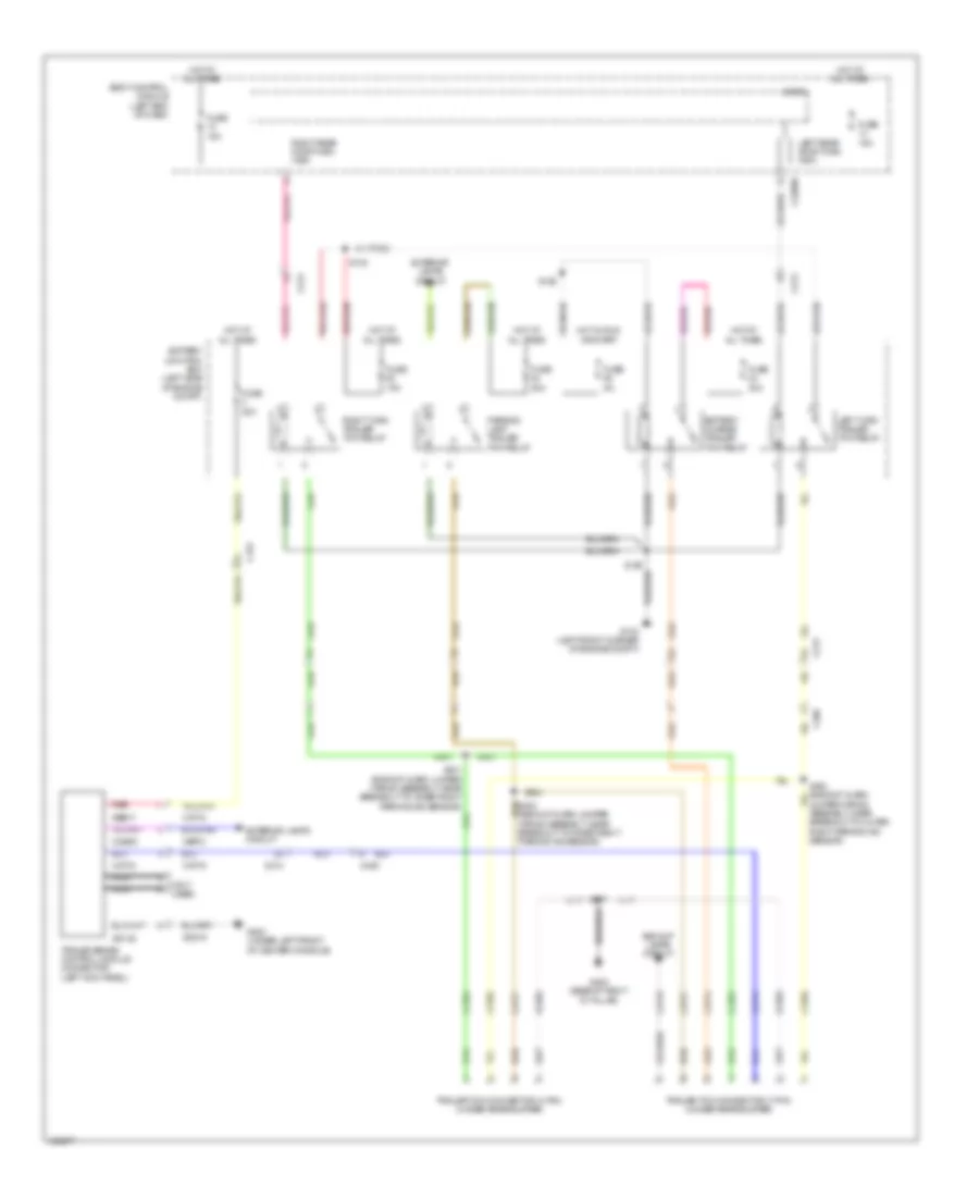 Электросхема розетки подключения прицепа для Ford Explorer 2014