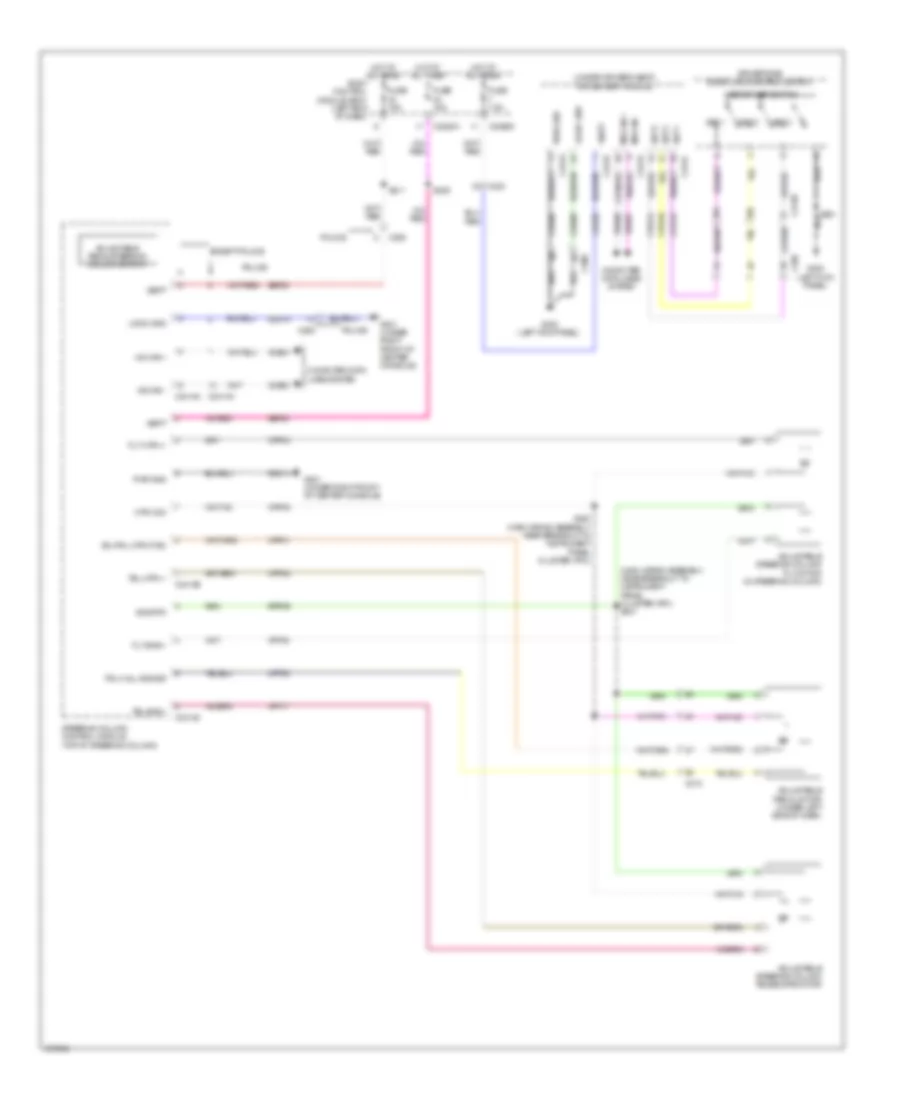 Электросхема регулировки положения педалей для Ford Explorer 2014