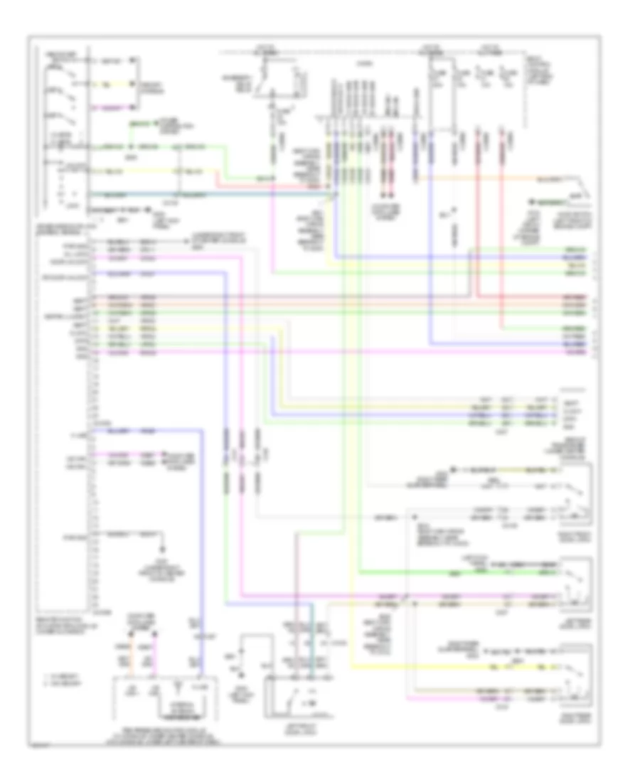 Электросхема центрального замка, С Интеллектуальный Доступ (1 из 2) для Ford Explorer 2014