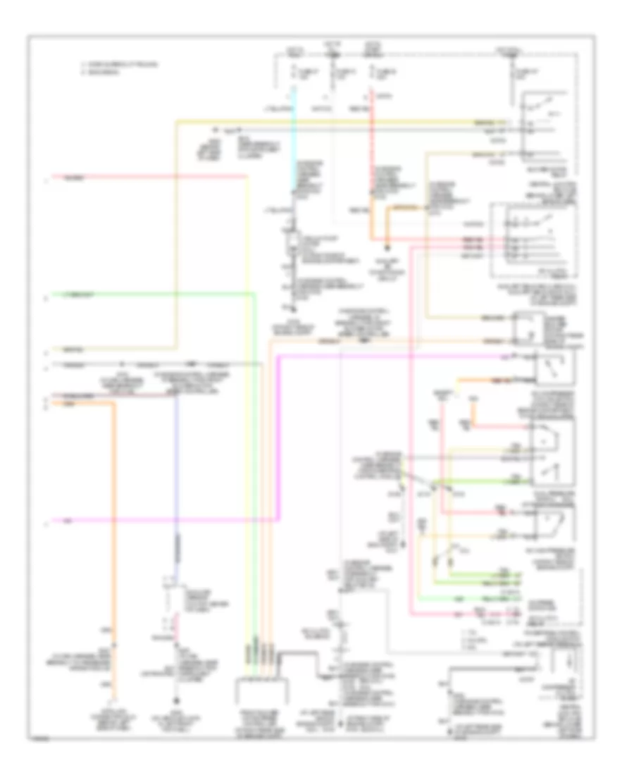 Электросхема кондиционера (2 из 2) для Ford Excursion 2003