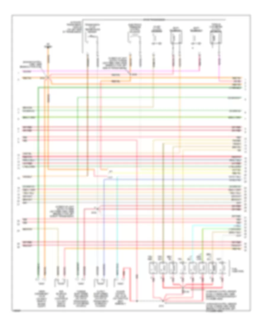 5.4L, Электросхема системы управления двигателем (3 из 4) для Ford Excursion 2003