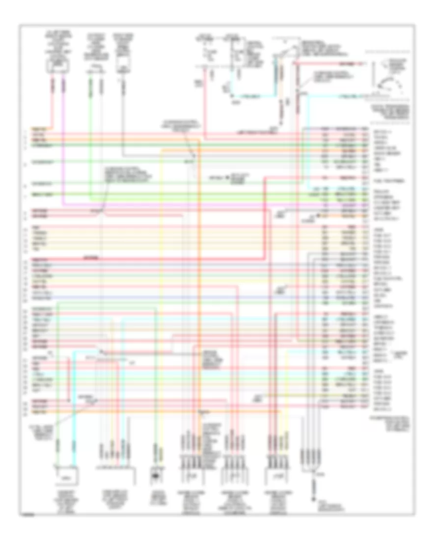 5.4L, Электросхема системы управления двигателем (4 из 4) для Ford Excursion 2003
