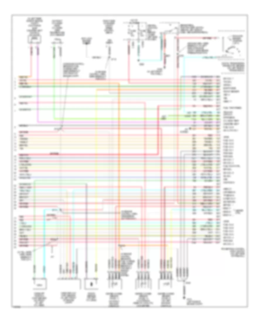 6.8L, Электросхема системы управления двигателем (4 из 4) для Ford Excursion 2003