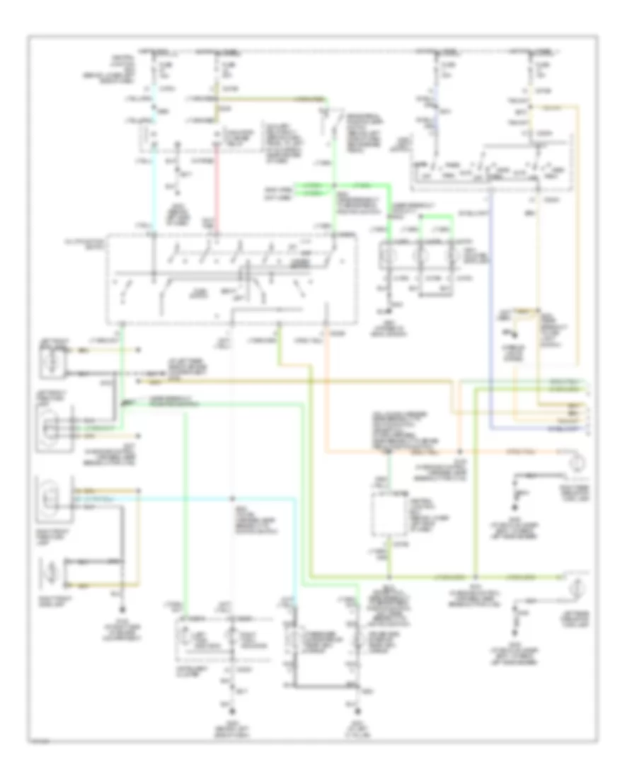 Электросхема внешнего освещения (1 из 2) для Ford Excursion 2003