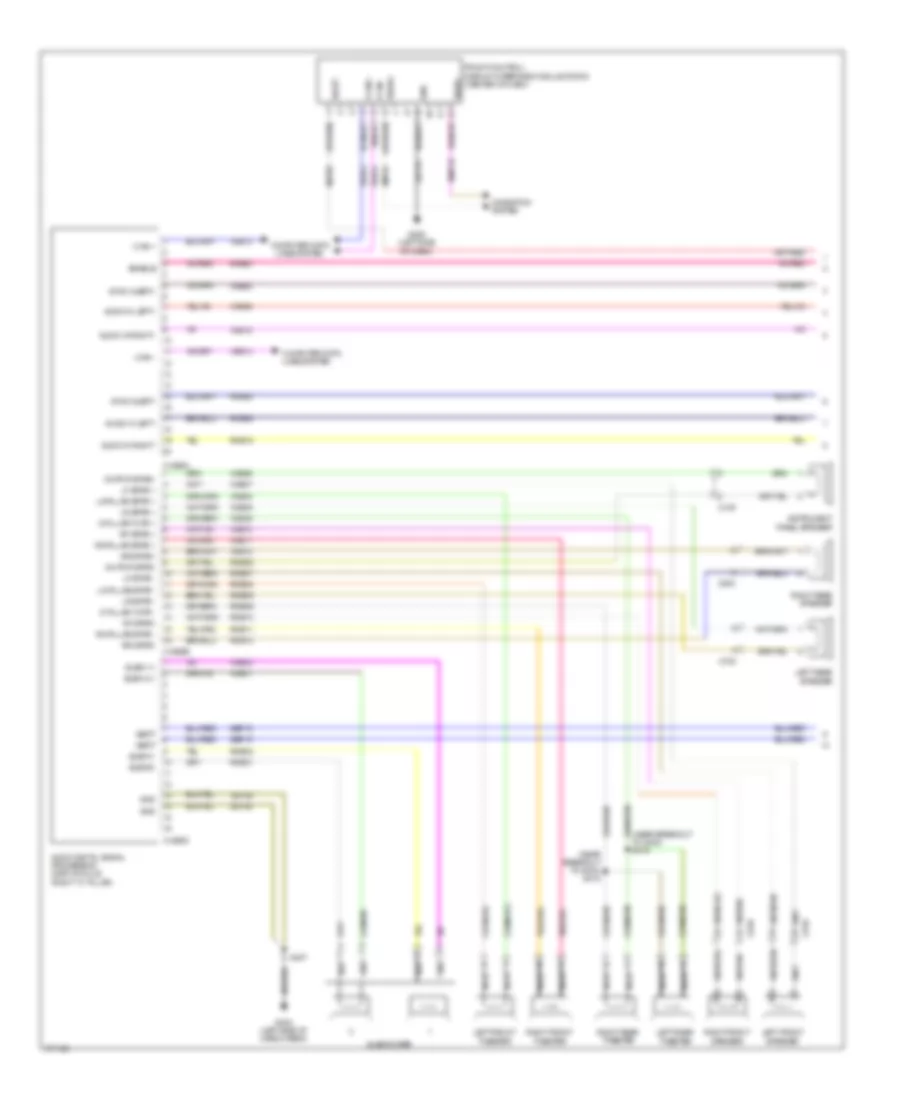 SONY Radio Wiring Diagram (1 из 2) для Ford Edge SE 2012