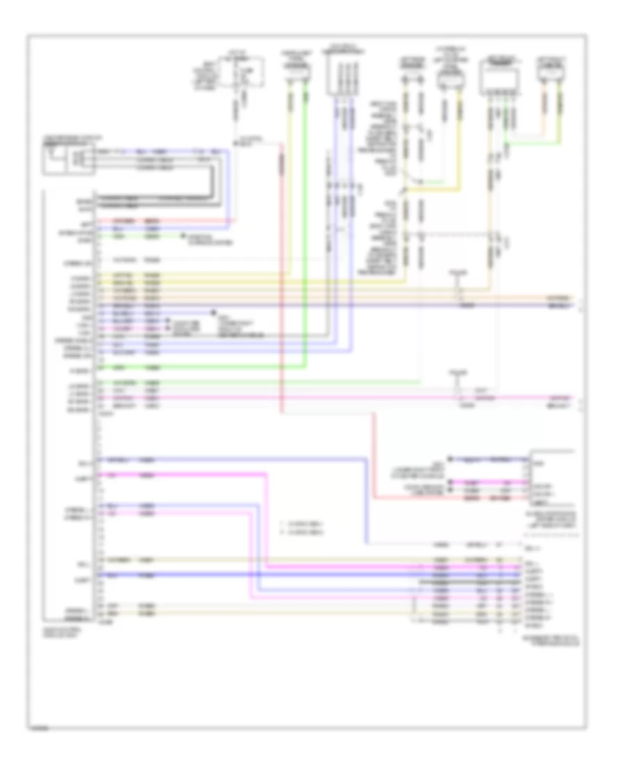 Электросхема навигации GPS, без Sony (1 из 2) для Ford Explorer Limited 2014