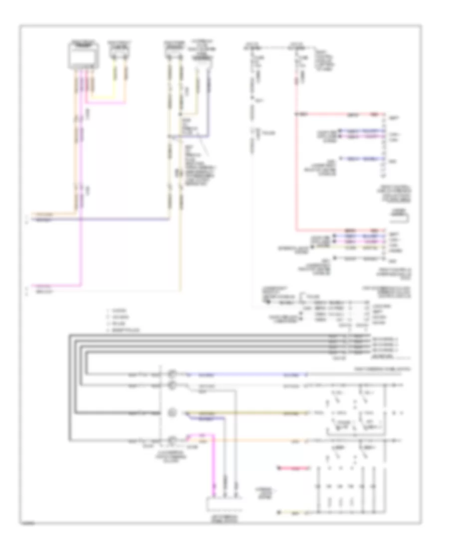 Электросхема навигации GPS, без Sony (2 из 2) для Ford Explorer Limited 2014
