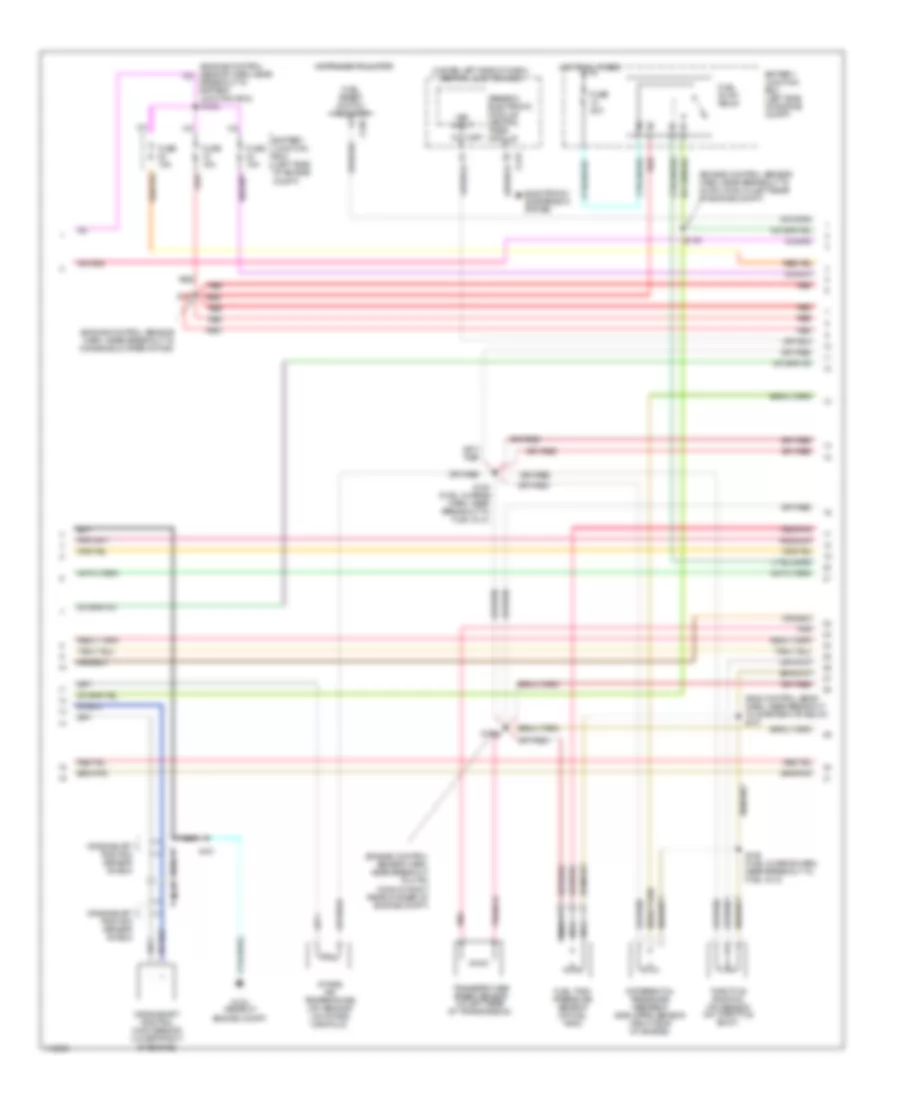 4.2L, Электросхема системы управления двигателя (2 из 4) для Ford Pickup F250 1999