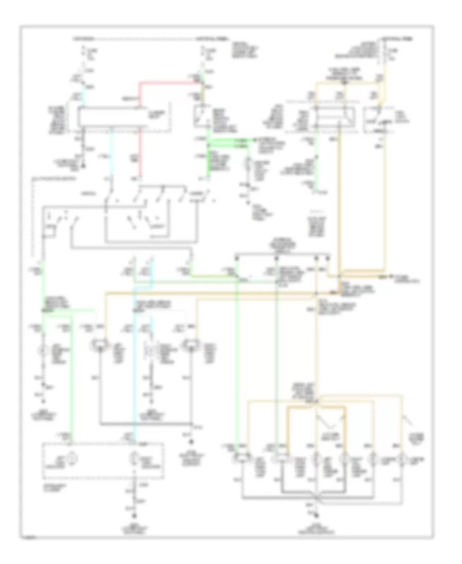 Электросхема внешнего освещения для Ford Pickup F250 1999