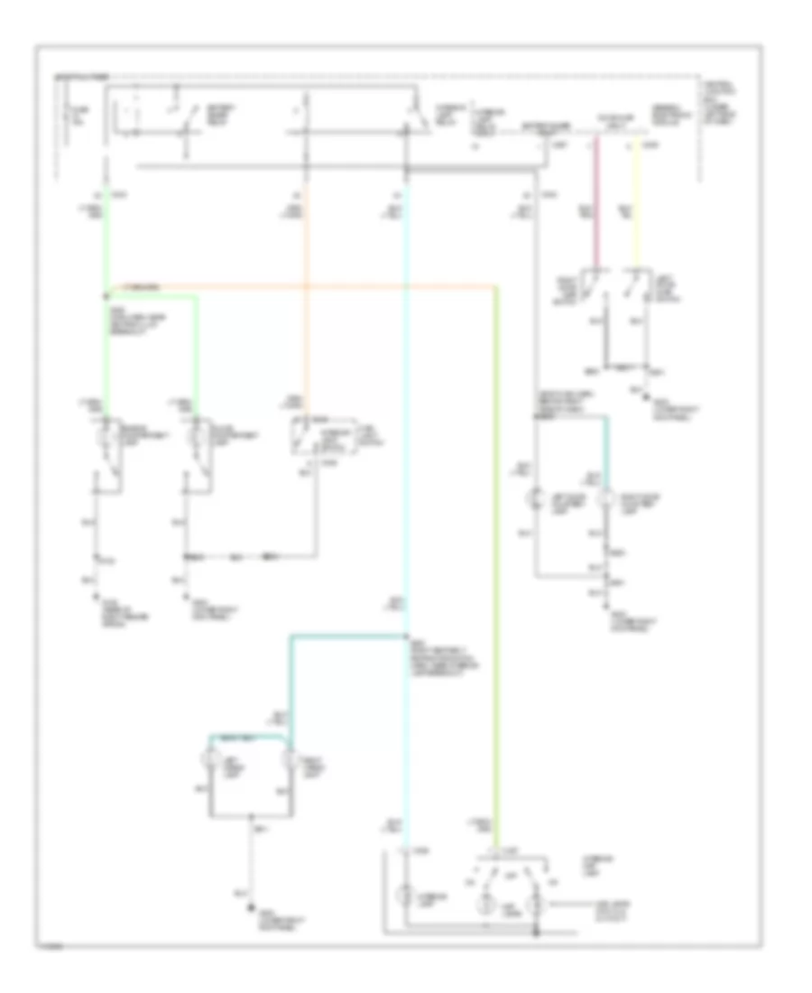 Электросхема подсветки для Ford Pickup F250 1999
